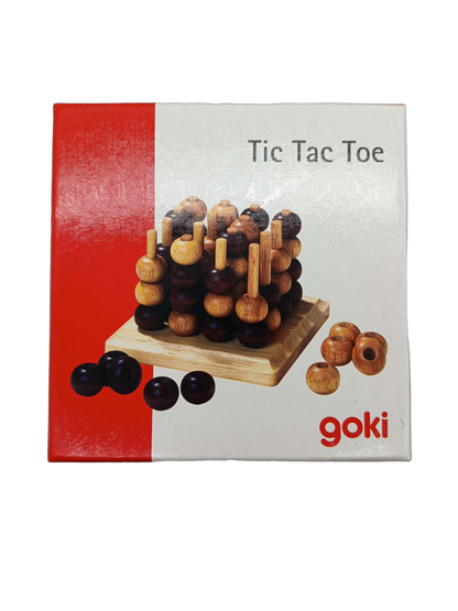 Goki 3D Tic Tac Toe Holz Brettspiel Denkspiel