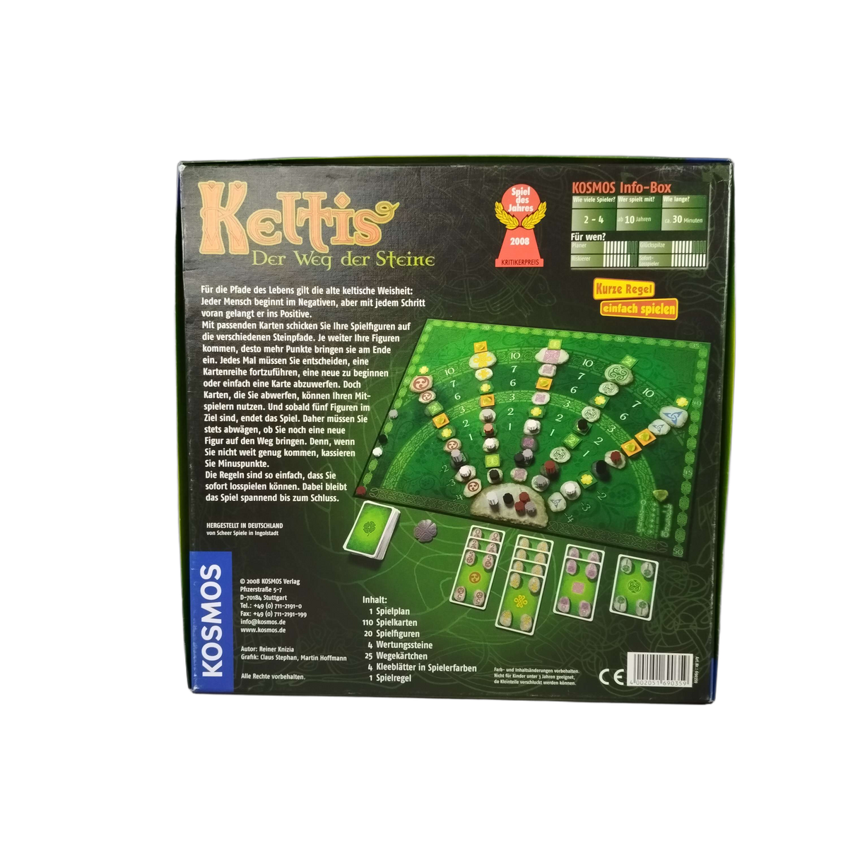 KOSMOS Keltis: Der Weg der Steine Brettspiel Spiel des Jahres 2008