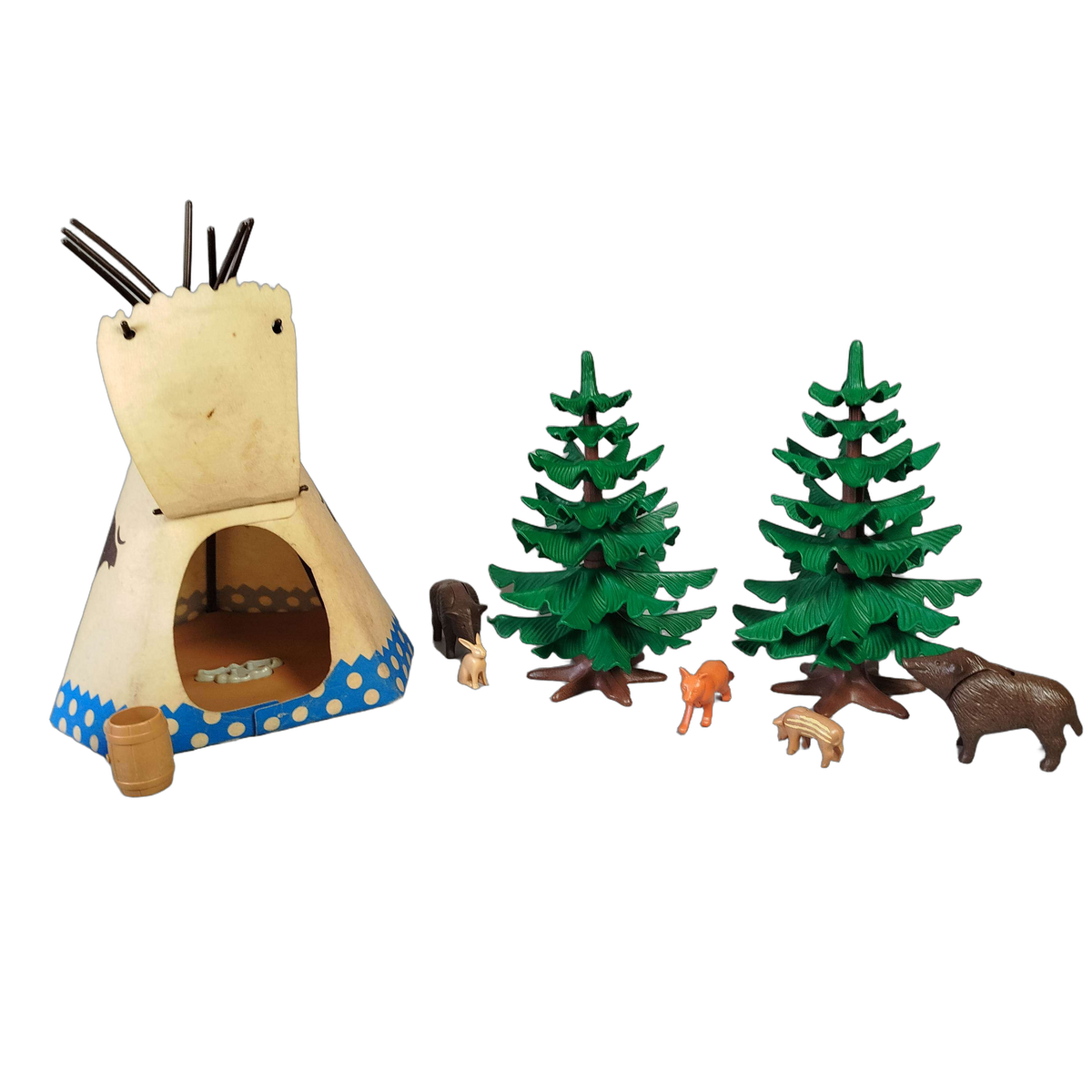 Playmobil Bundle Western & Waldtiere Tipi Set Pferd & Esel