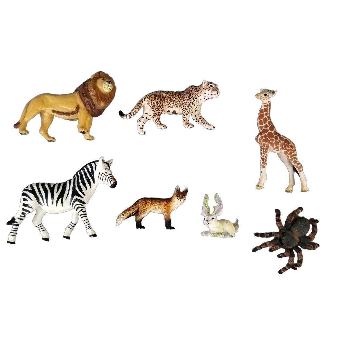 Schleich Tiere Bundle Löwe Giraffe Zebra Fuchs 7 Teile Tierfiguren