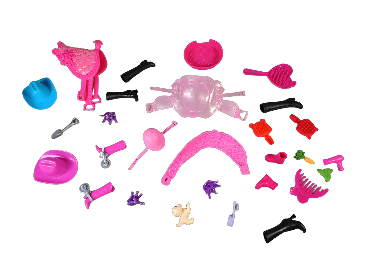 Mattel Bundle Reitpferd für Modepuppen großes Set Sound & Bewegung