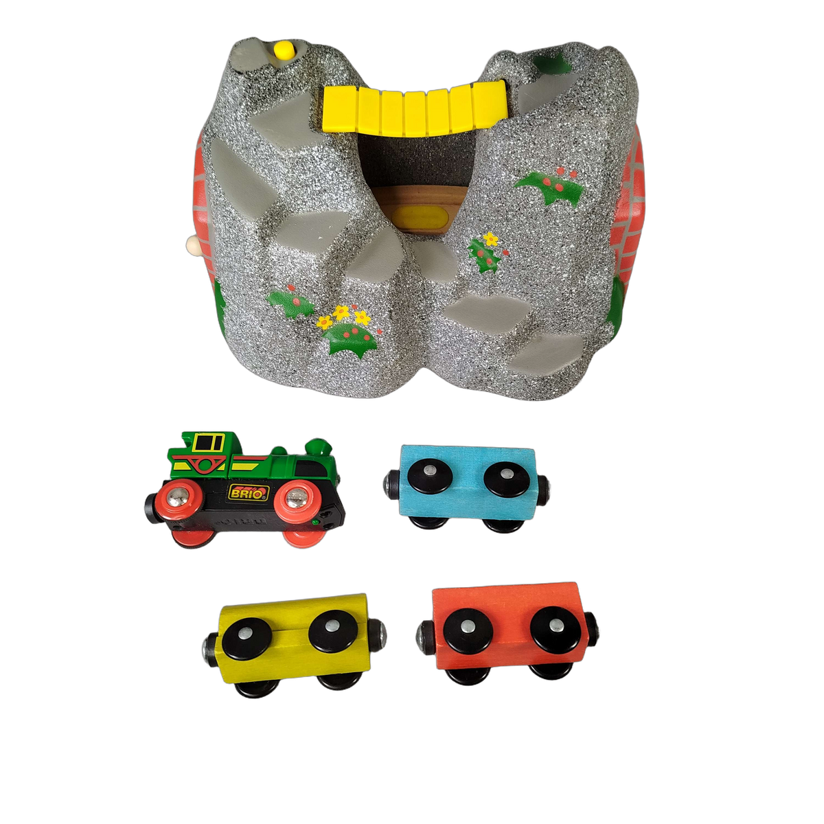 Ravensburger Bundle Magischer Tunnel 33481 Set von 5 Holzlok & Waggons