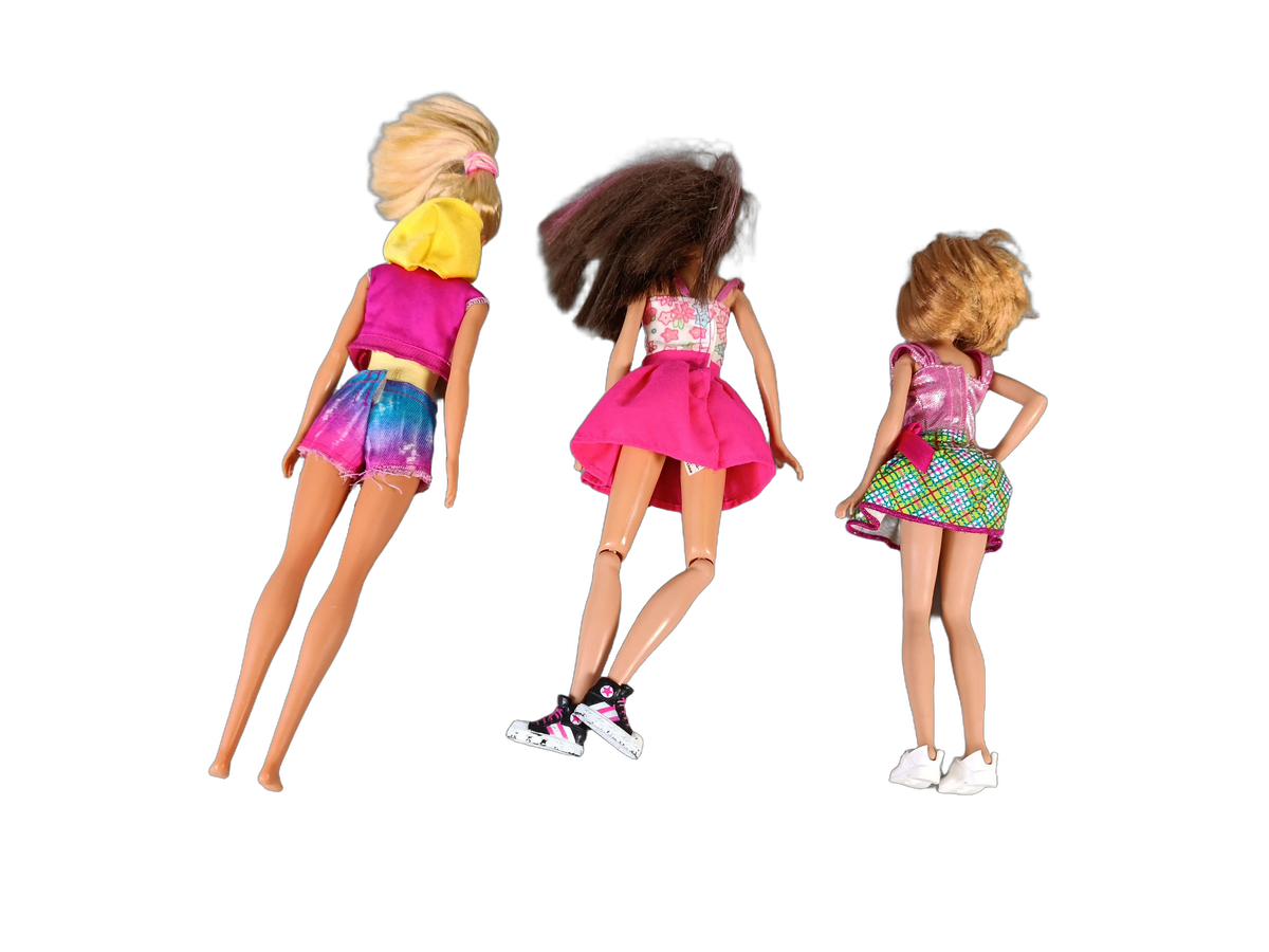 Mattel Bundle Barbie Set von 3 Modepuppen mit Outfits