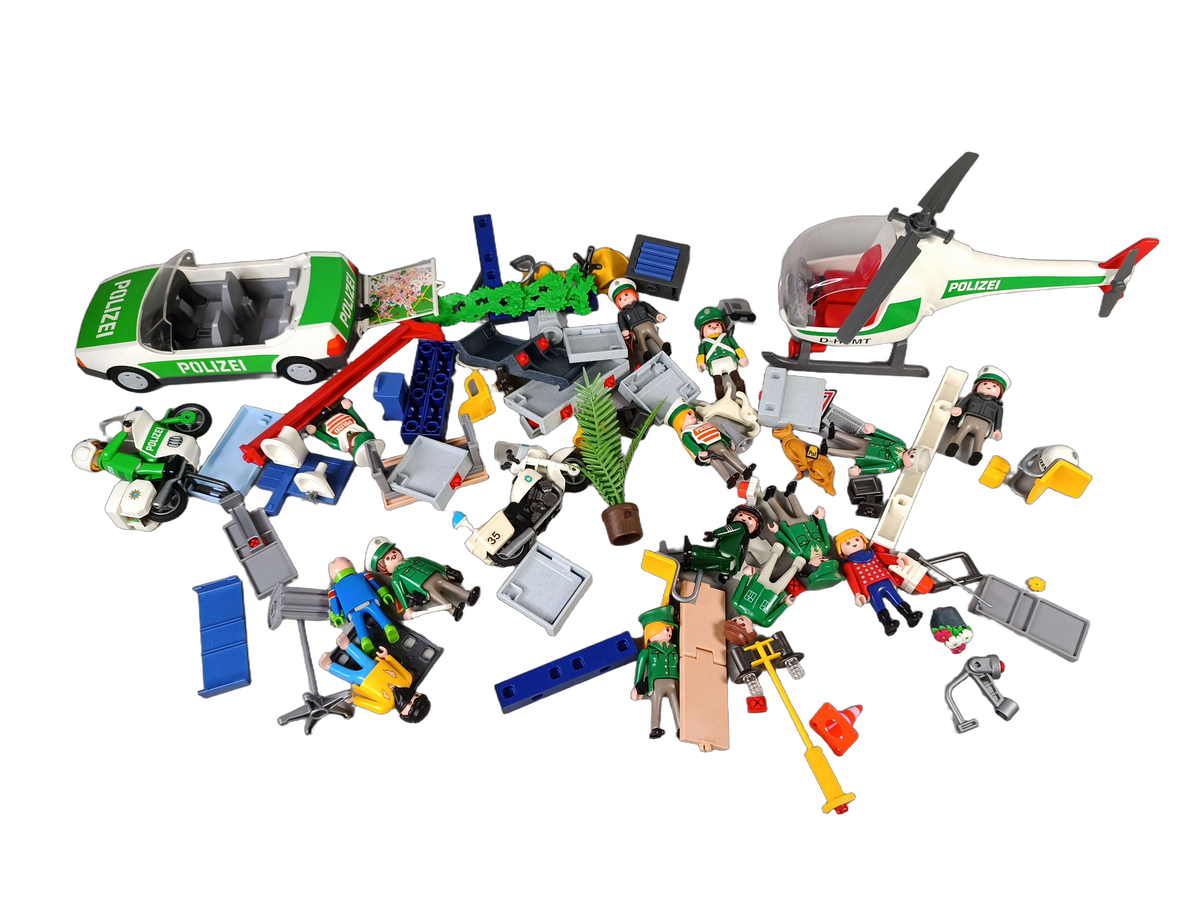 Playmobil Bundle Polizei großes Set Fahrzeuge & Gebäude