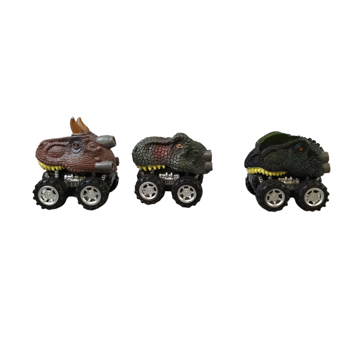 Dinobros Bundle Dinosaurier Pull-Back T-Rex Set von 3 Autos
