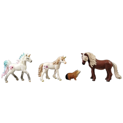 Schleich Bundle Bayala 70720 70523 70722 70524 7 Teile Einhorn & Pferd