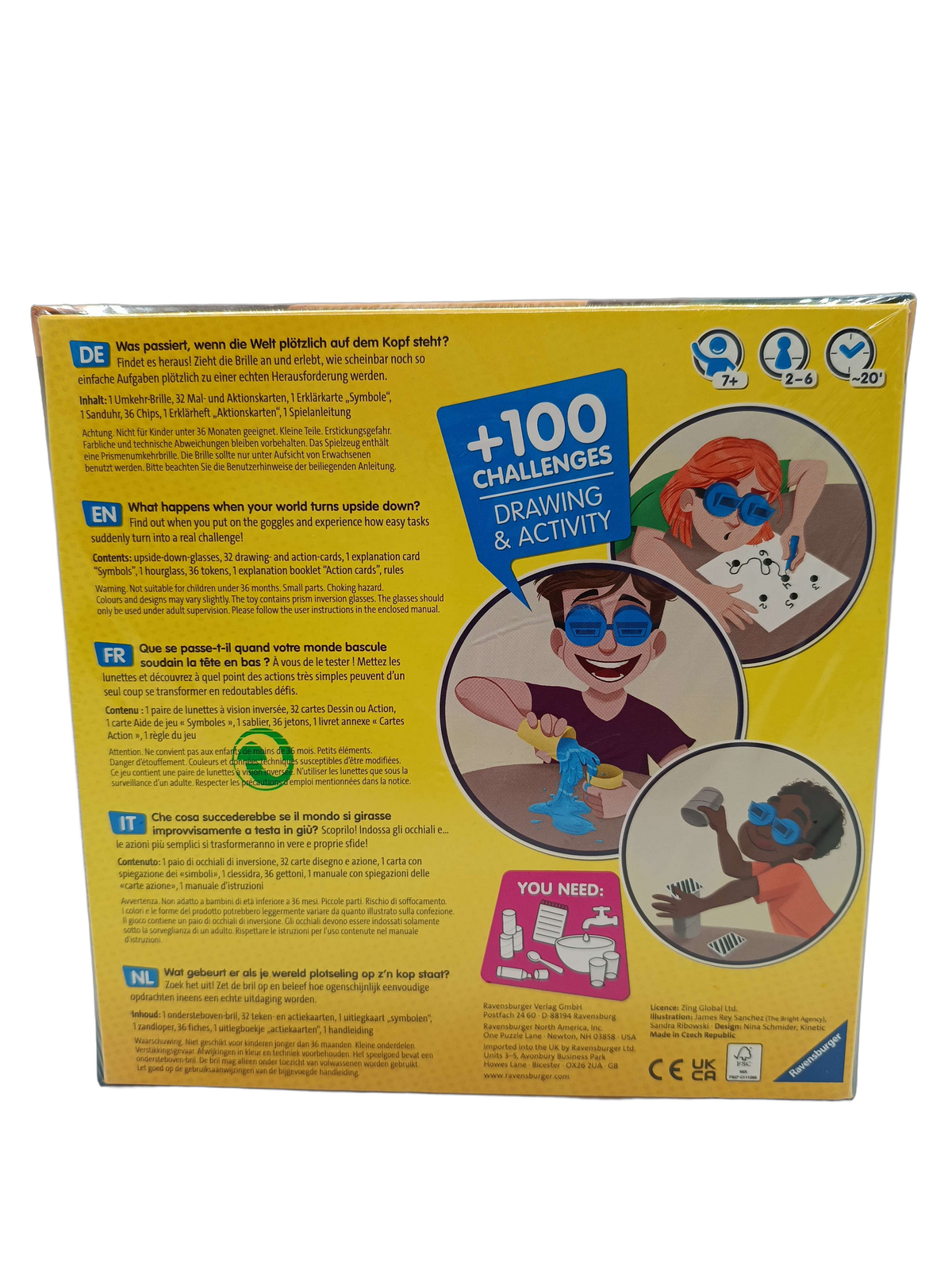 Ravensburger The #UpsideDown Challenge Game Partyspiel, Neu