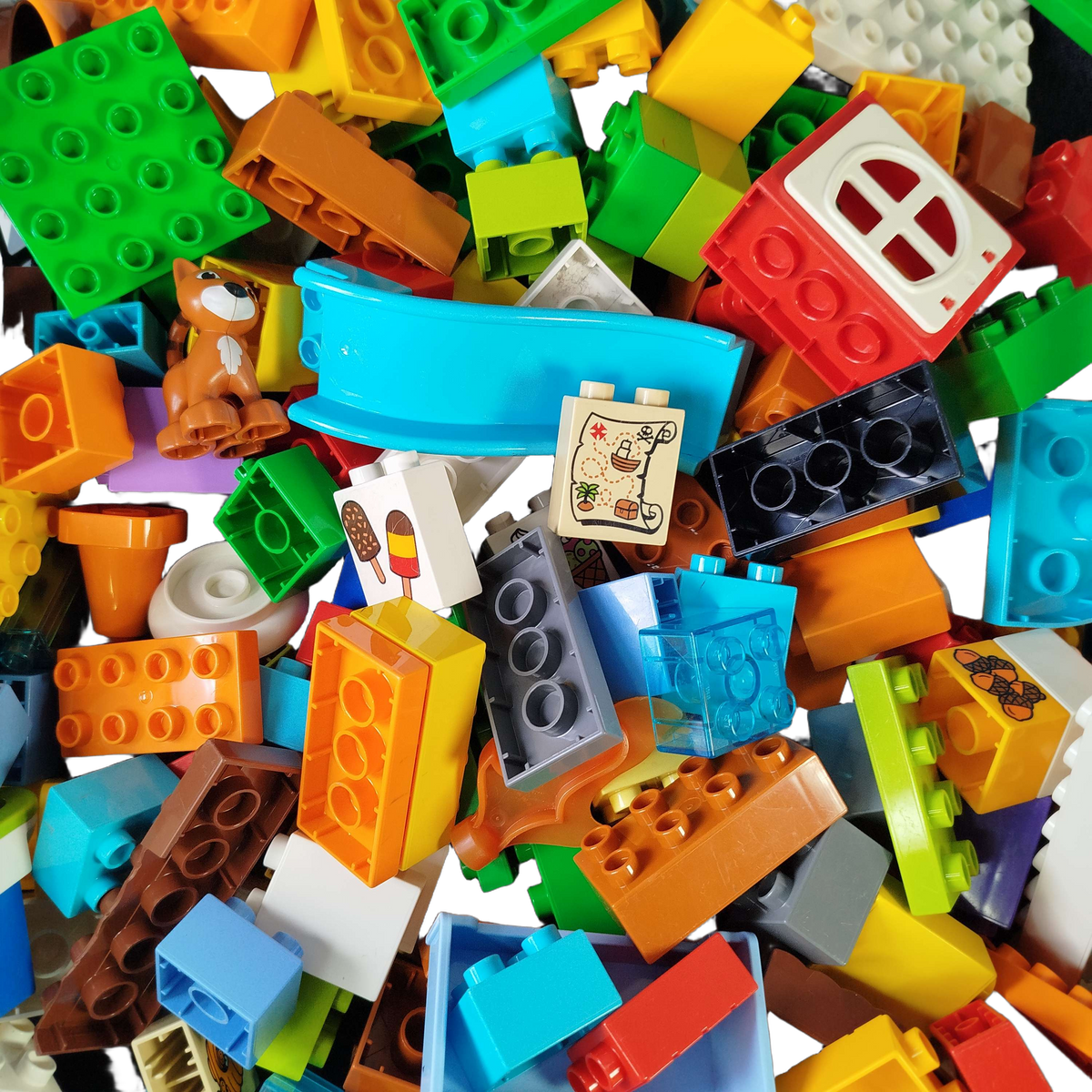 Konvolut LEGO Bausteine & Großsteine ca. 2,4 kg, ab 6 7 8 Jahre