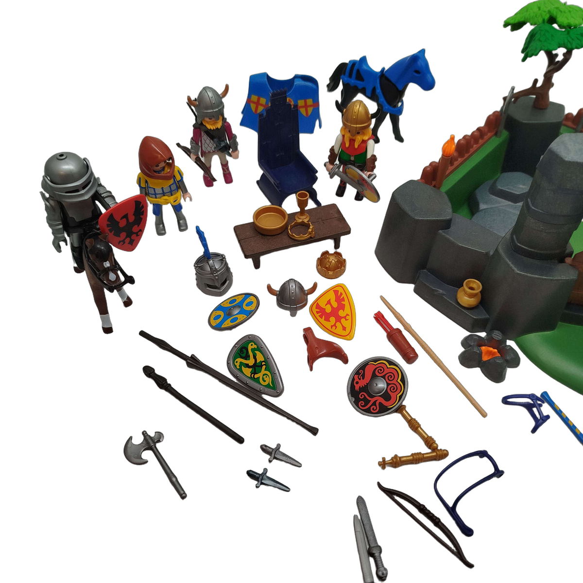 Playmobil Bundle Knights Attack Fortress 3137 Set von 2 Burg & Ritter