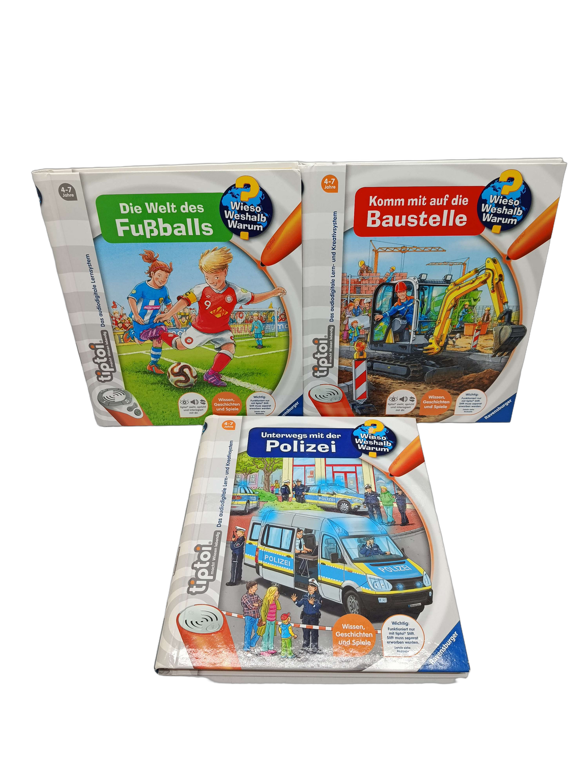 Ravensburger Bundle tiptoi Wieso? Weshalb? Warum? Set von 3 Büchern