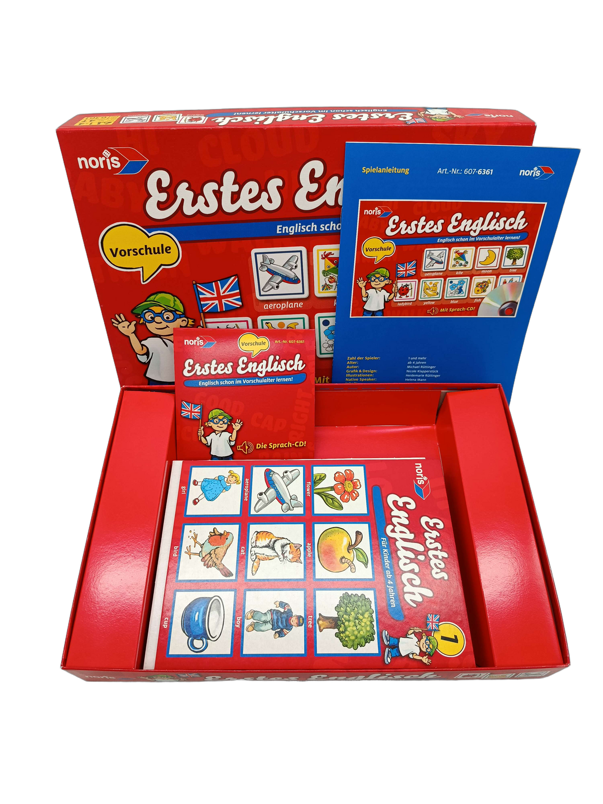 Noris Erstes Englisch mit CD 6361 Lernspiel