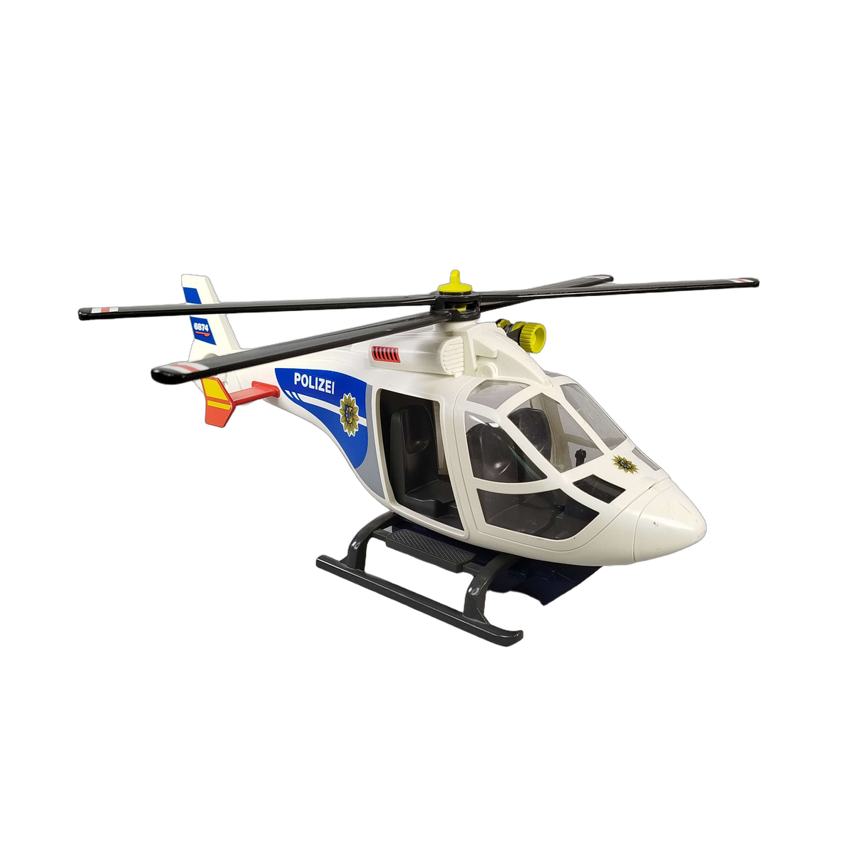 Playmobil 6874 Polizei-Helikopter mit LED-Suchscheinwerfer