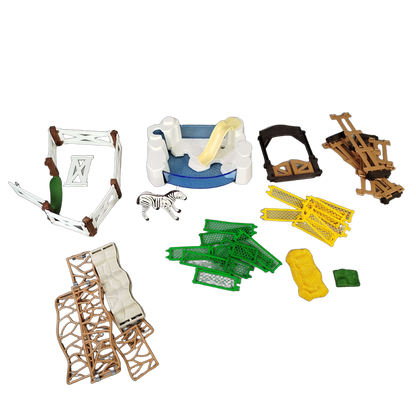 Playmobil Bundle Zoo 4828 Zebra & Pinguinbecken Set von 2 Tiere