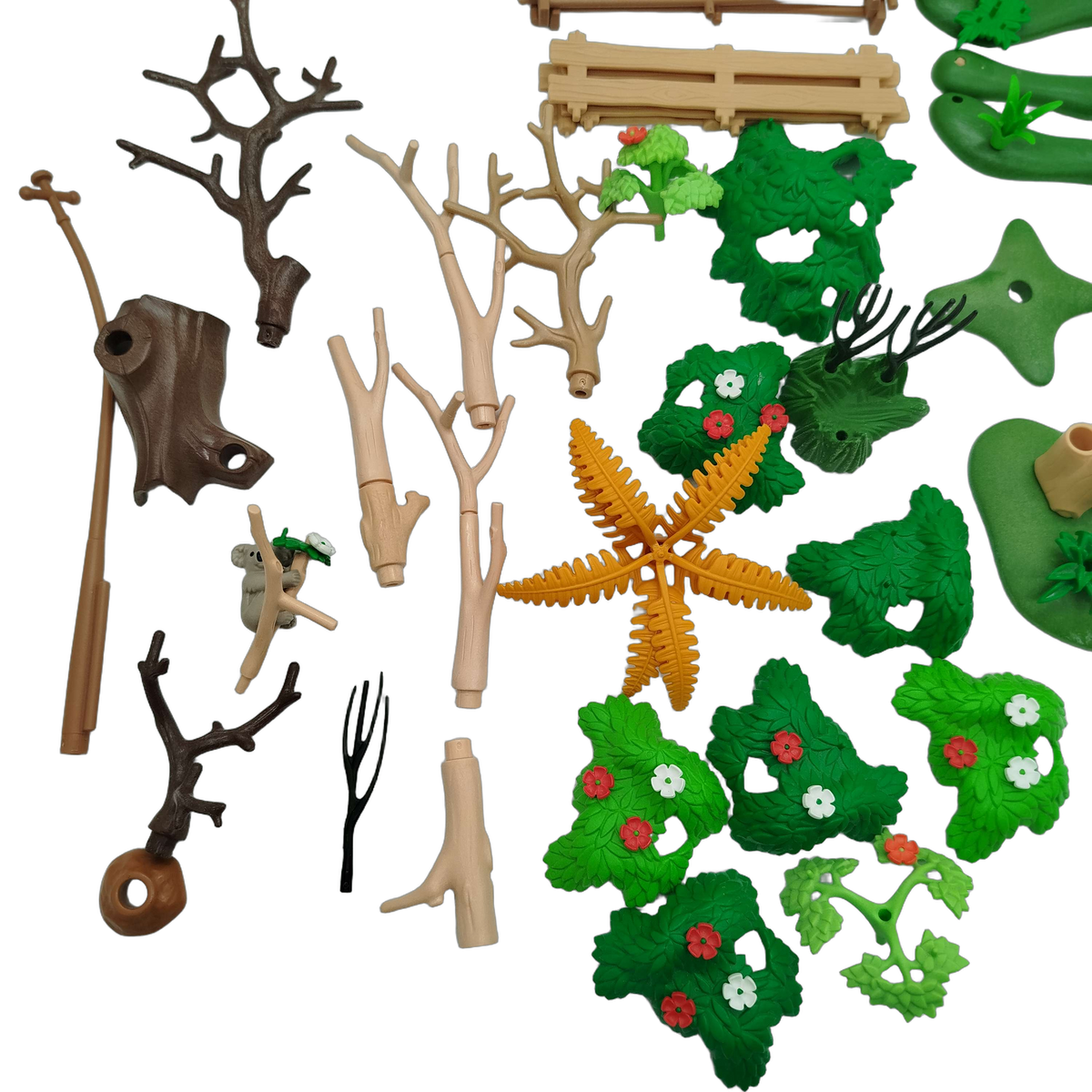 Playmobil Bundle Landschaft & Zäune großes Set Tor, Bäume & Gelände