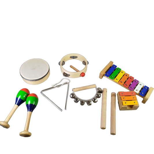 Bundle Percussion Set von 3 Xylophon, Tamburin & Maracas