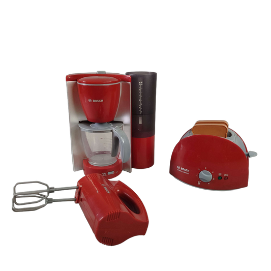 Theo Klein Bundle Kinderküche Set von 3 Kaffeemaschine & Toaster