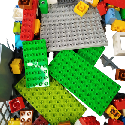 Konvolut LEGO Großbausteine & Grundplatten ca. 2,2 kg, ab 3 4 5 Jahre