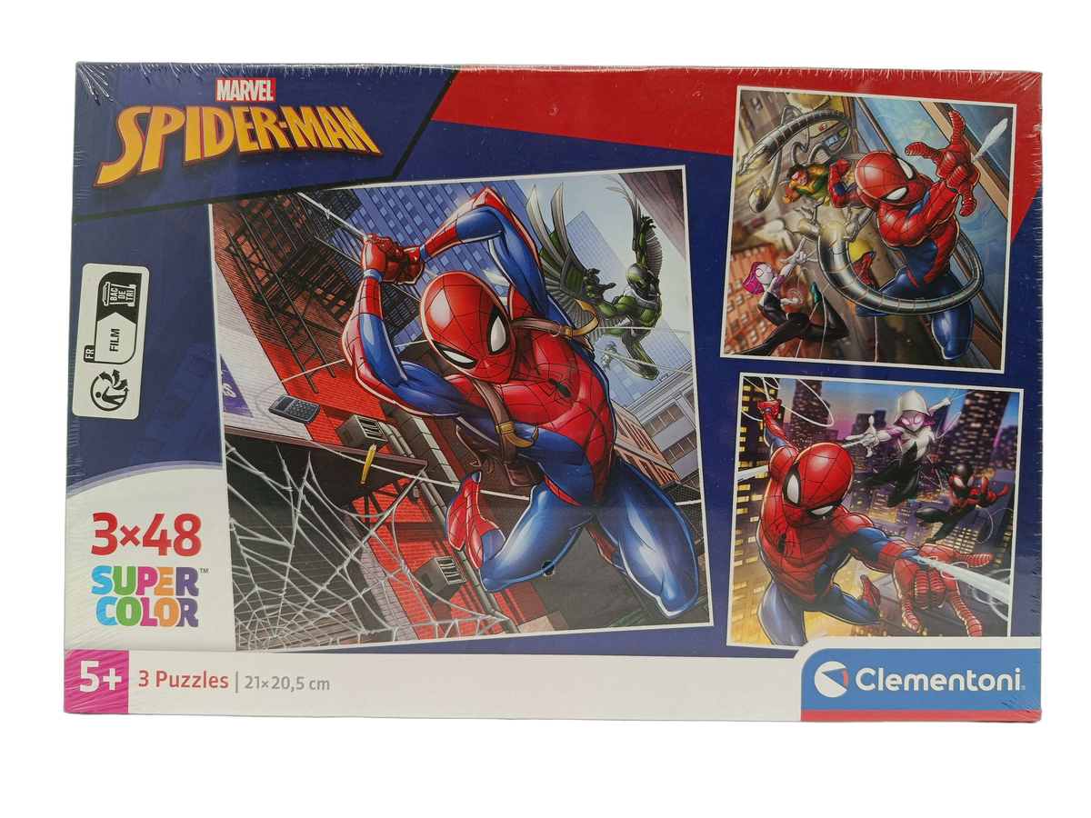 Clementoni Spider-Man 3x48 Teile Puzzle, Neu