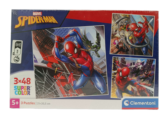 Clementoni Spider-Man 3x48 Teile Puzzle, Neu