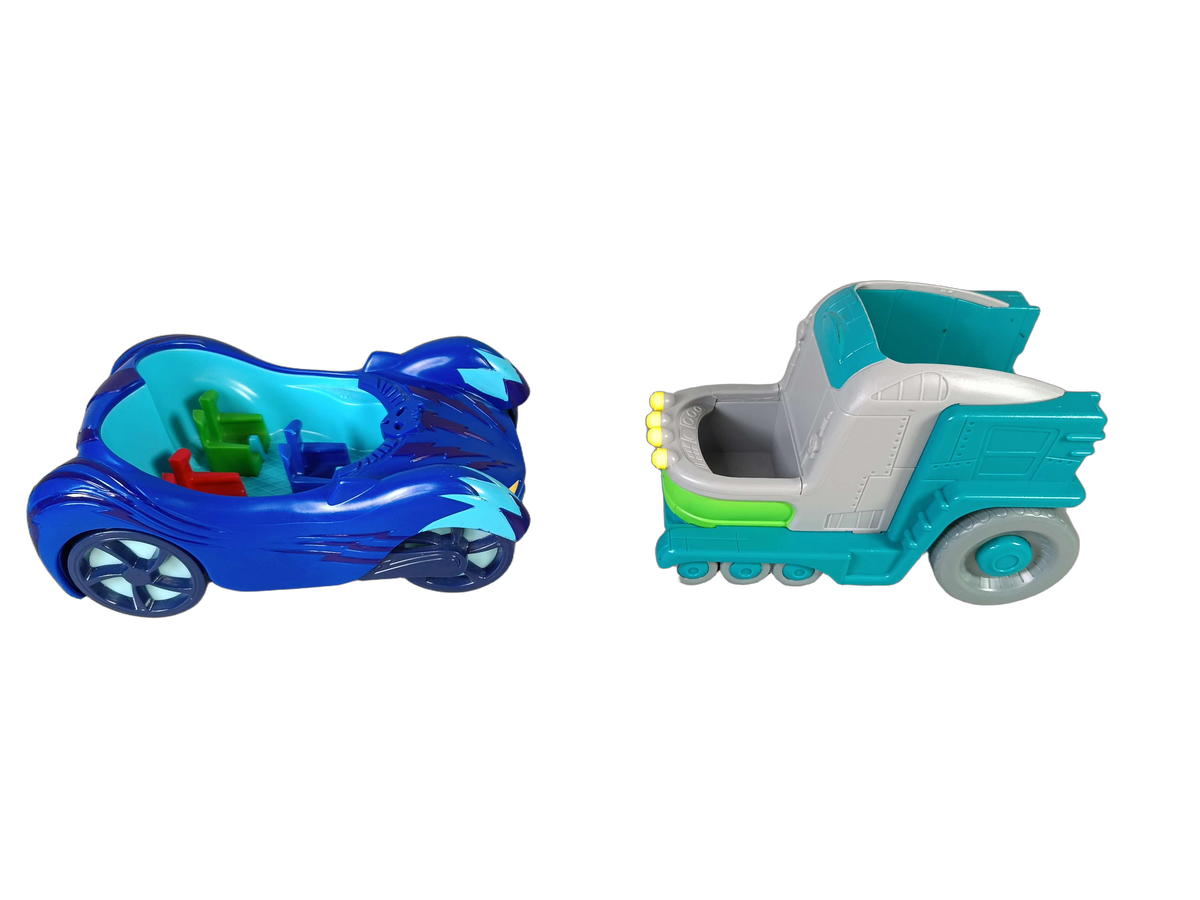 Just Play Bundle PJ Masks Cat-Car & Romeo Set von 4 Autos & Figuren