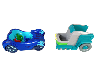 Just Play Bundle PJ Masks Cat-Car & Romeo Set von 4 Autos & Figuren