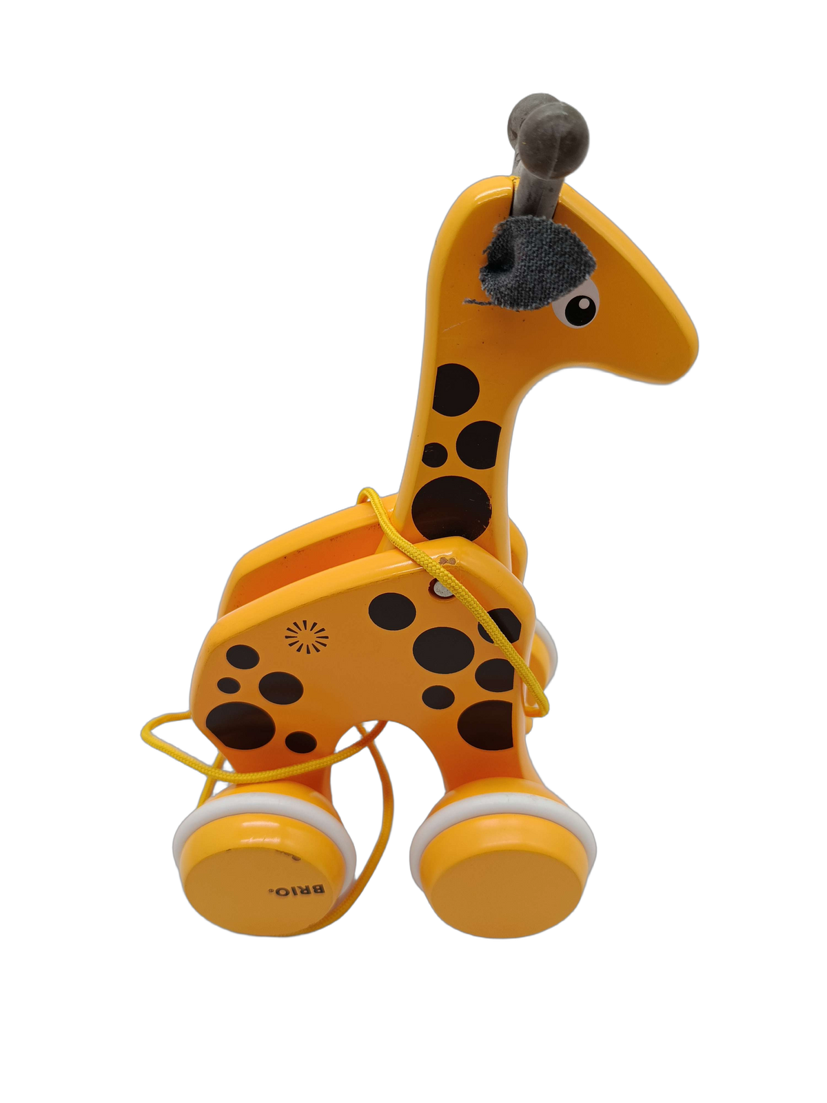 BRIO Bundle Holzspielzeug Set Ziehgiraffe, Anziehbär, Regenbogen