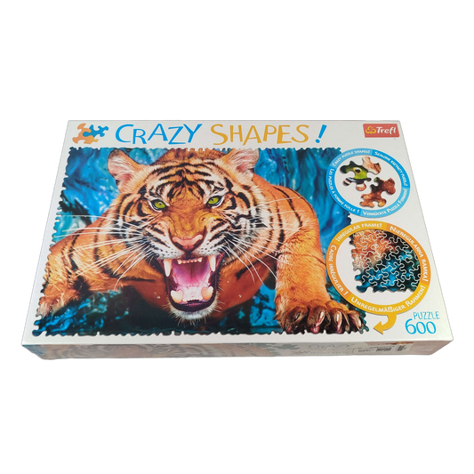 Trefl Crazy Shapes Tiger 600 Teile 27101 Puzzle, neu