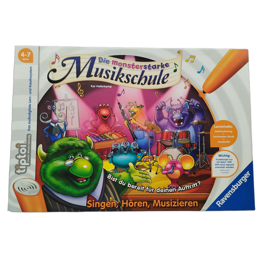 Ravensburger tiptoi Die monsterstarke Musikschule 00555 Buch
