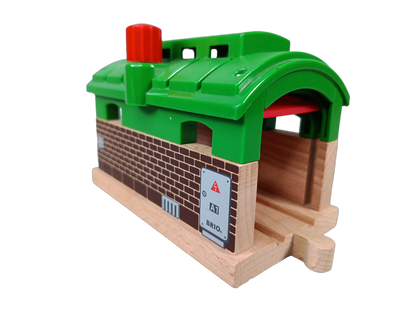 BRIO Lokschuppen mit Rolltor 33574 Holzeisenbahn Zubehör