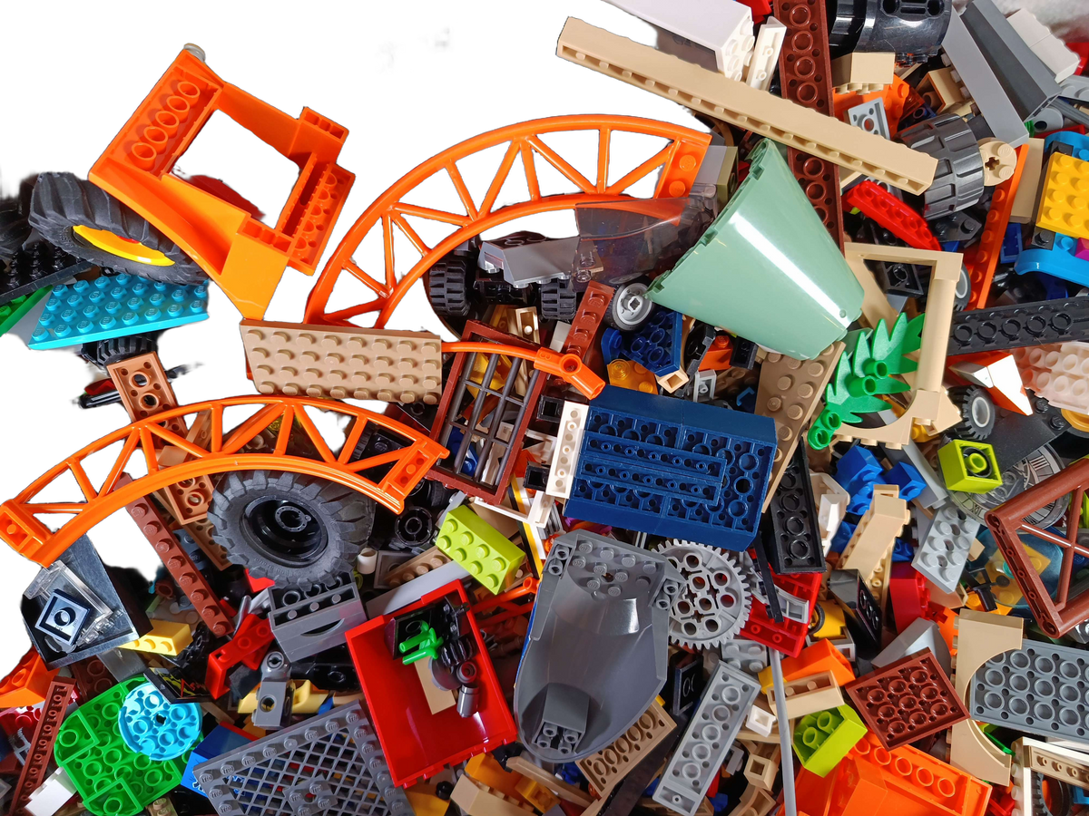 Konvolut LEGO ca. 3,5 kg, Bausteine & Teile gemischt, ab 6 7 8 Jahre