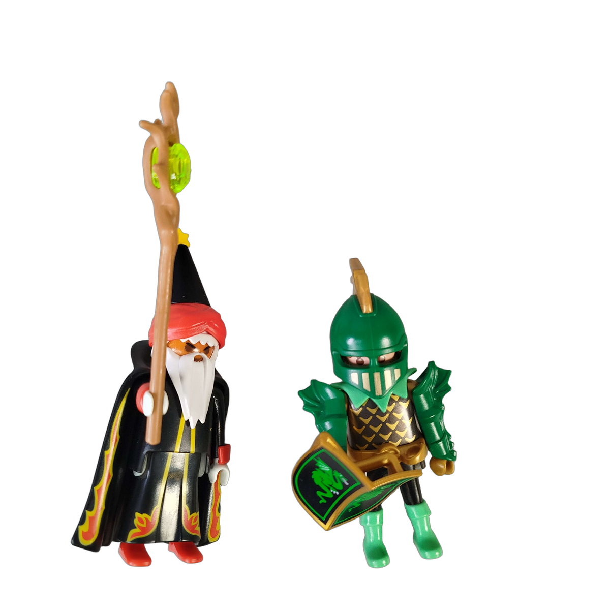 Playmobil Bundle Ritter Zauberer & Drachenritter Set von 2 Figuren