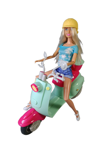 Playtive Modepuppe mit Scooter Puppenset