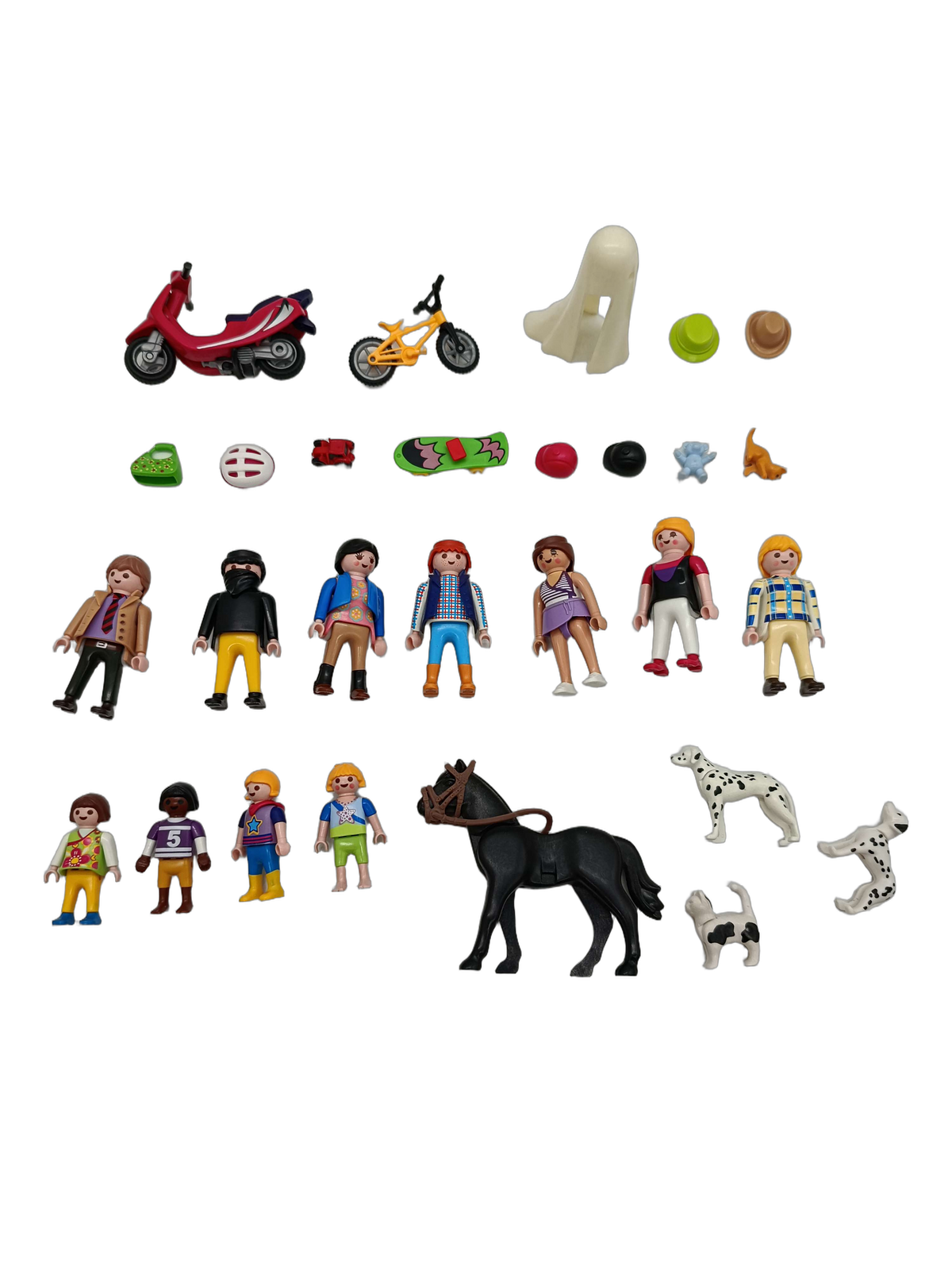 Playmobil Bundle großes Set Figuren, Tiere, Motorräder & Zubehör