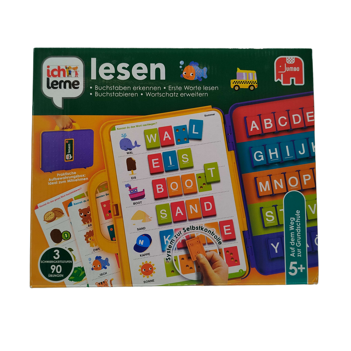 Jumbo Ich lerne Lesen 19565 Montessori Lernspiel