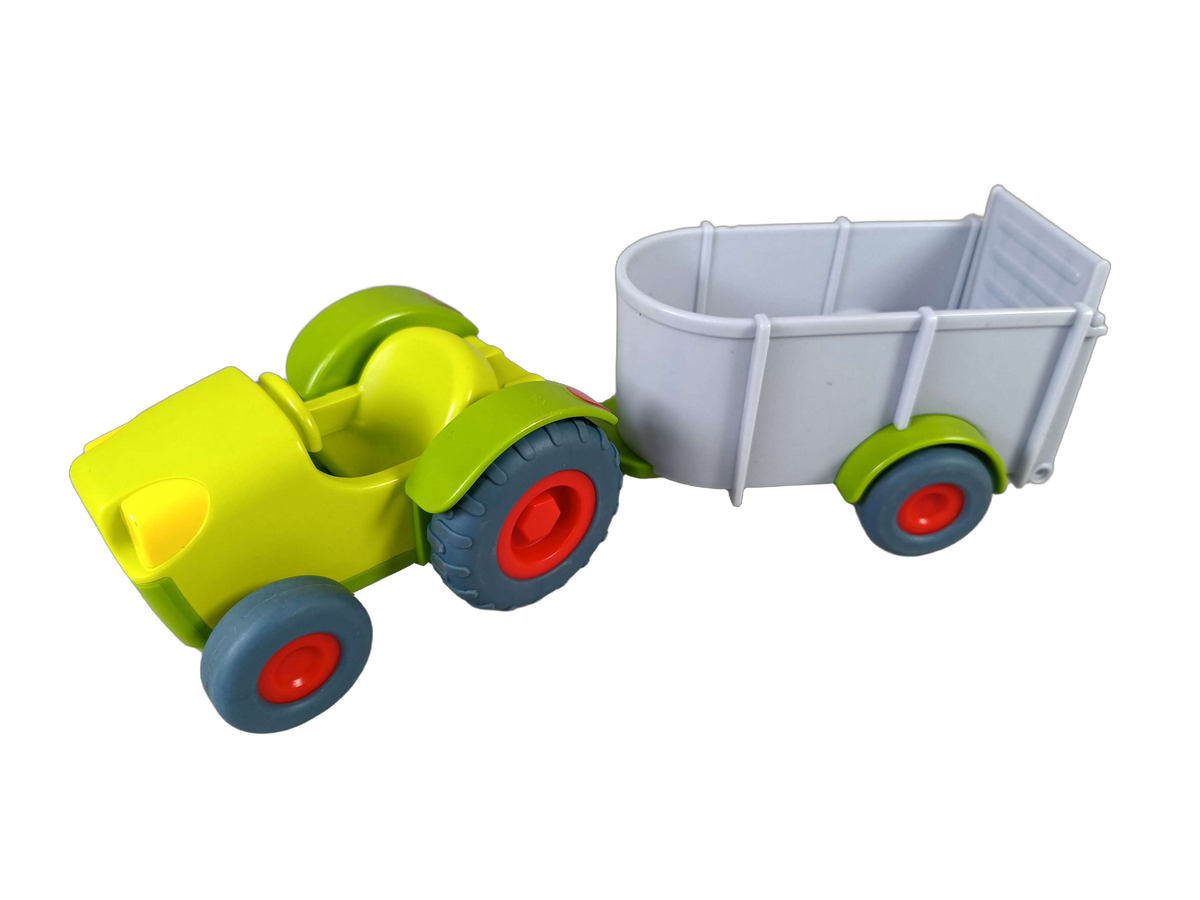 HABA 303131 Traktor mit Anhänger Holzspielzeug