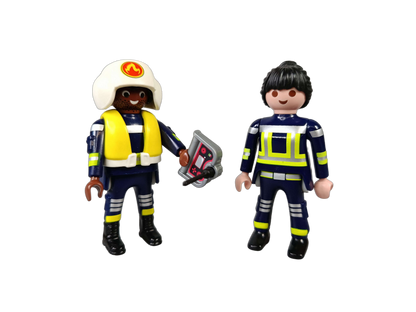 Playmobil Feuerwehr-Hubschrauber mit Schlauchboot & Zubehör Spielset