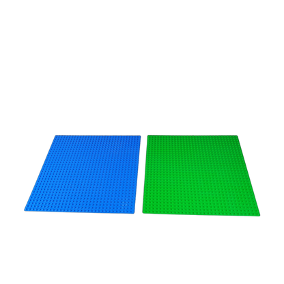 LEGO Bundle Set von 2 32x32 Grundplatten grün & blau
