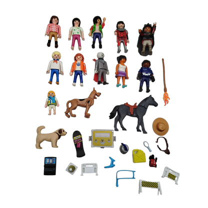 Playmobil Bundle Polizei & Ritter großes Set Figuren & Zubehör