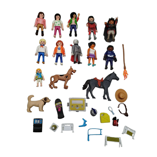 Playmobil Bundle Polizei & Ritter großes Set Figuren & Zubehör