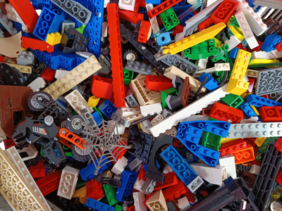 Konvolut LEGO ca. 2,2 kg Klemmbausteine & Minifiguren, ab 3 4 5 Jahre