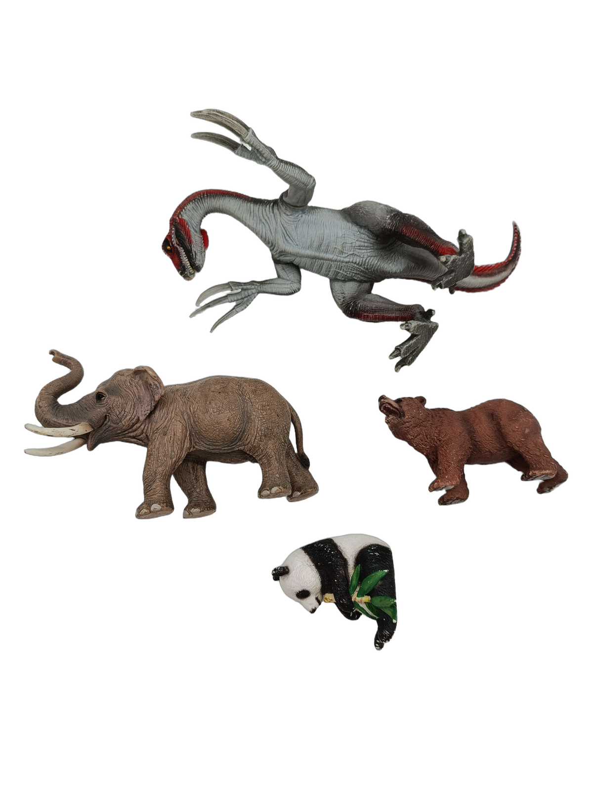 Schleich Tiere Bundle Dinosaurier & Wildtiere 4 Teile Tierfiguren