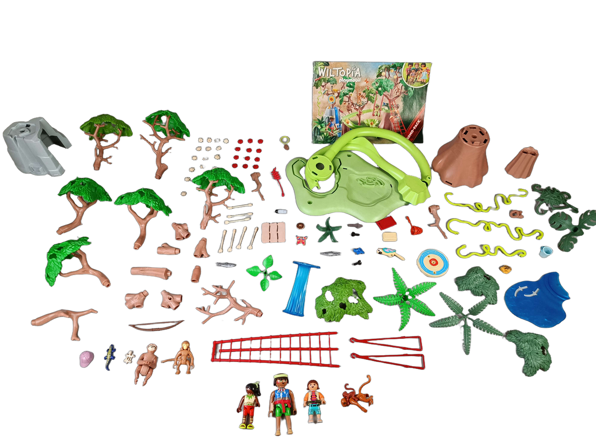 Playmobil Wiltopia 71142 Dschungel-Spielplatz Spielset mit Tieren