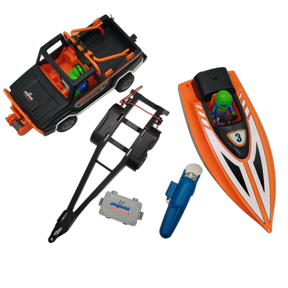 Playmobil Bundle Speedster Rennboot 3399 großes Set Boot & Trailer