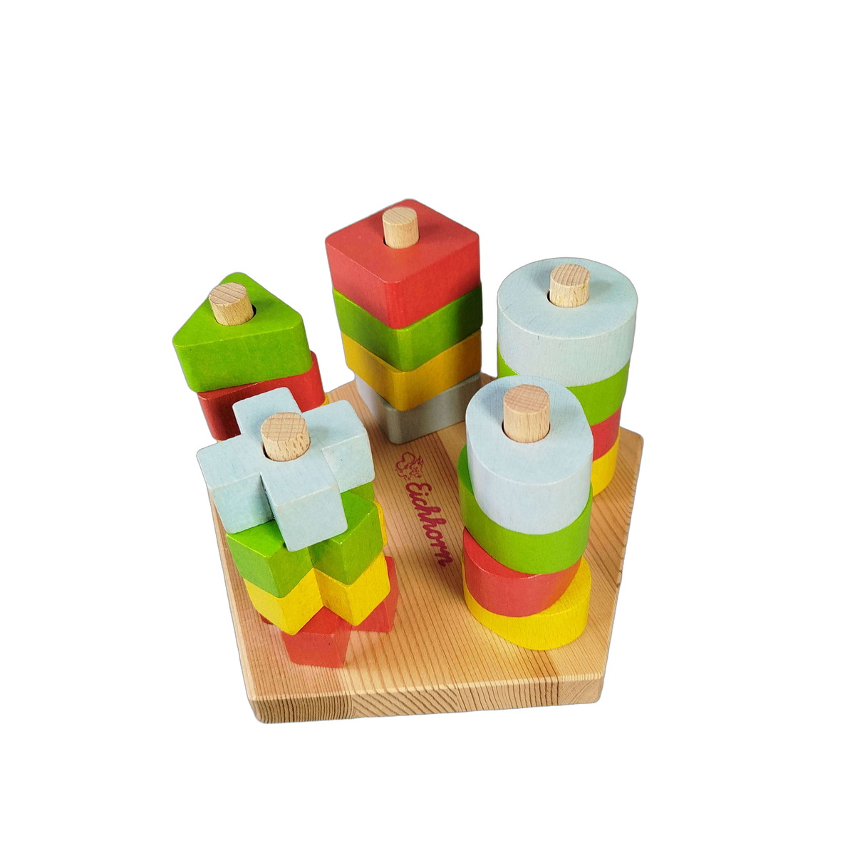 Eichhorn Formen-Steckbrett Montessori Steckspiel