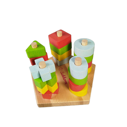 Eichhorn Formen-Steckbrett Montessori Steckspiel
