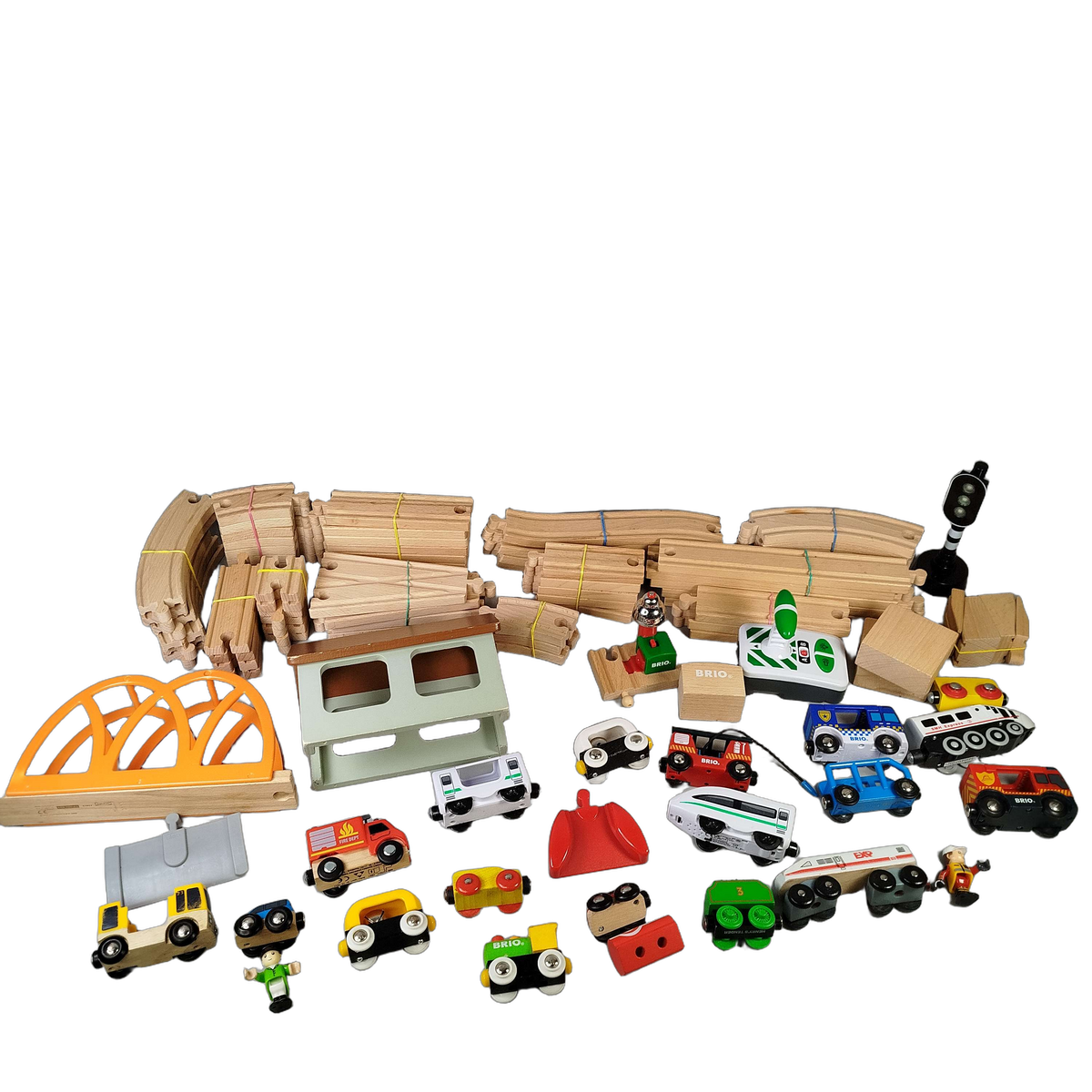 BRIO Bundle Holzeisenbahn Set Zug & Schienen