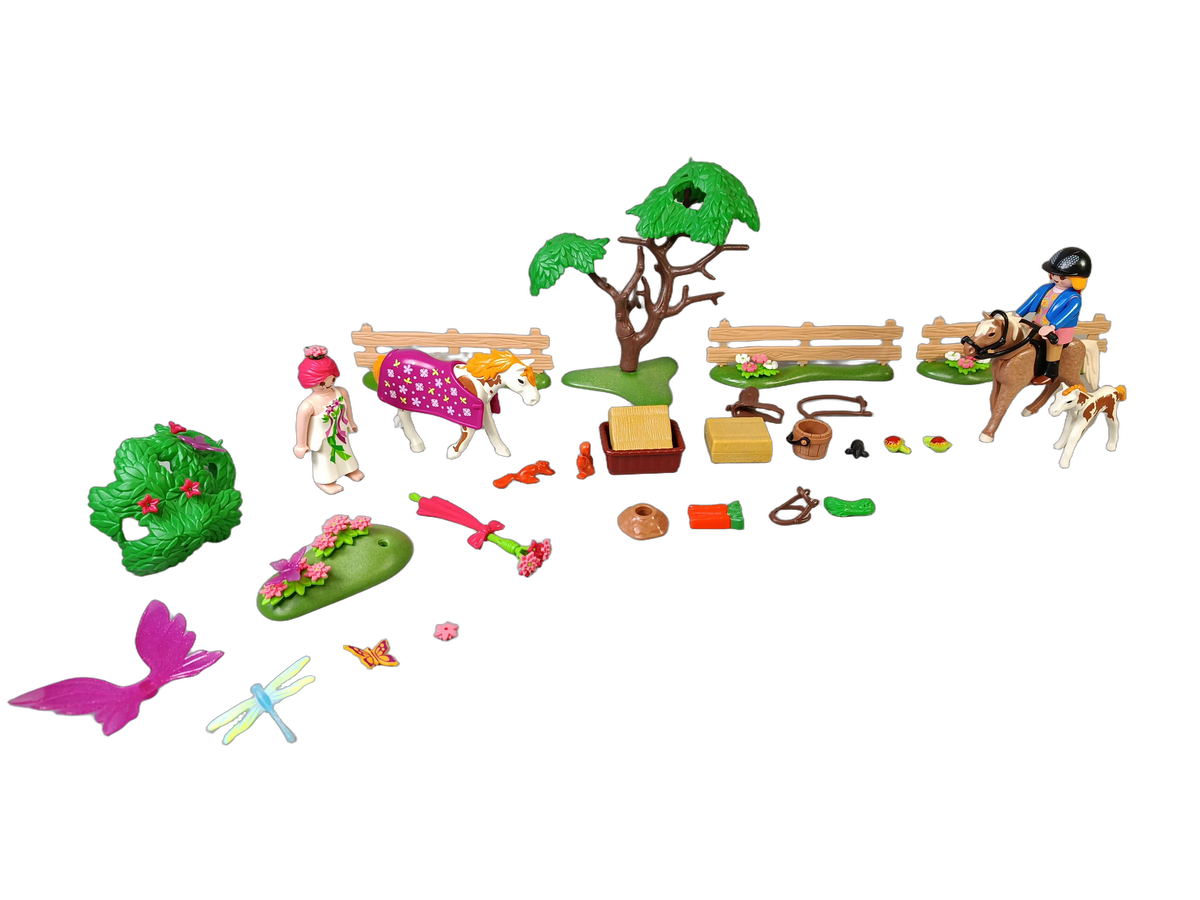 Playmobil Bundle 5227 5279 Set von 2 Figuren & Pferde, ab 3 Jahre