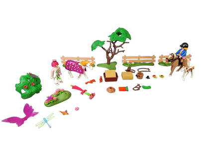 Playmobil Bundle 5227 5279 Set von 2 Figuren & Pferde, ab 3 Jahre
