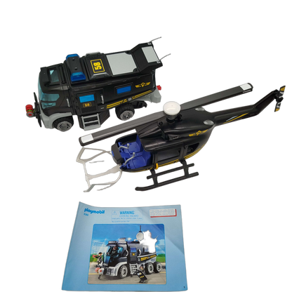 Playmobil Bundle City Action 9360 großes Set Truck Motorrad & Figuren