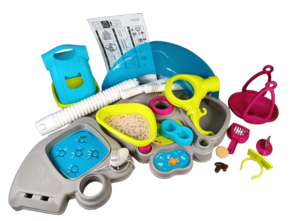 Smoby Katzenhaus 340404 Katzenpflege Spielset mit Zubehör